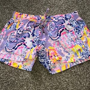 Lilly Pulitzer patterned linen shorts